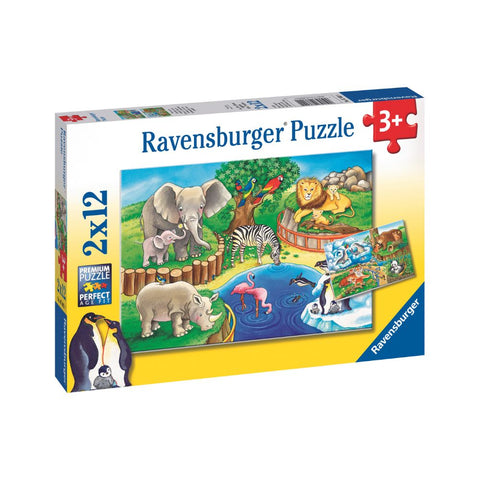 Ravensburger 2x12pc Puzzles Animals In The Zoo