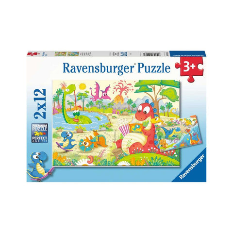 Ravensburger My dino friends 2 x 12pc puzzles