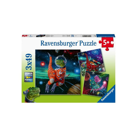 Ravensburger 3x 49pc Puzzle Dinosaurs in Space