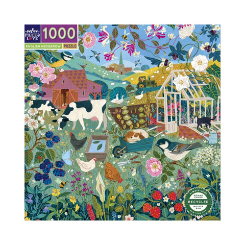 eeBoo – English Hedgerow 1000 Pc Puzzle