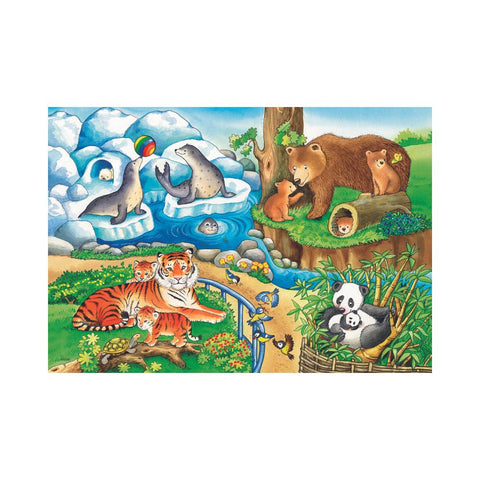 Ravensburger 2x12pc Puzzles Animals In The Zoo