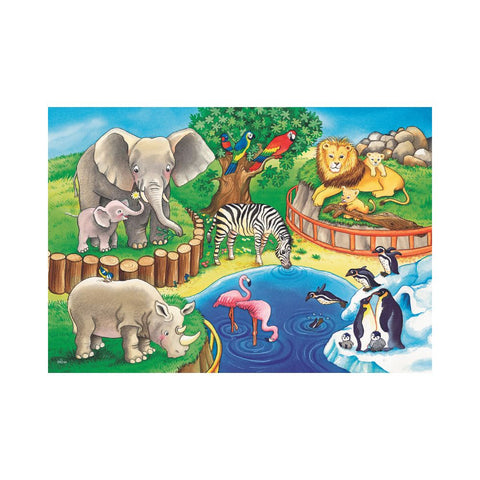 Ravensburger 2x12pc Puzzles Animals In The Zoo