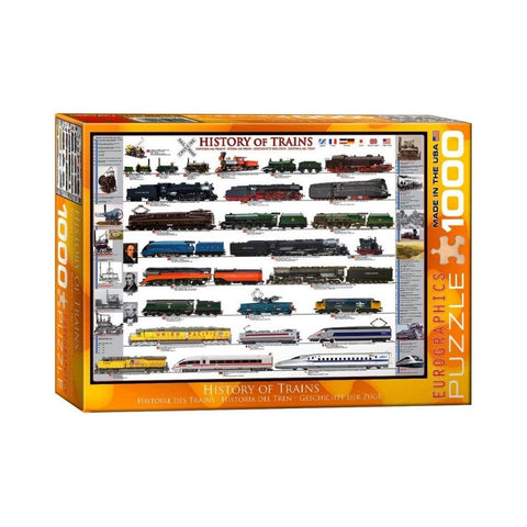 Eurographics - History Of Trains 1000pc Puzzle