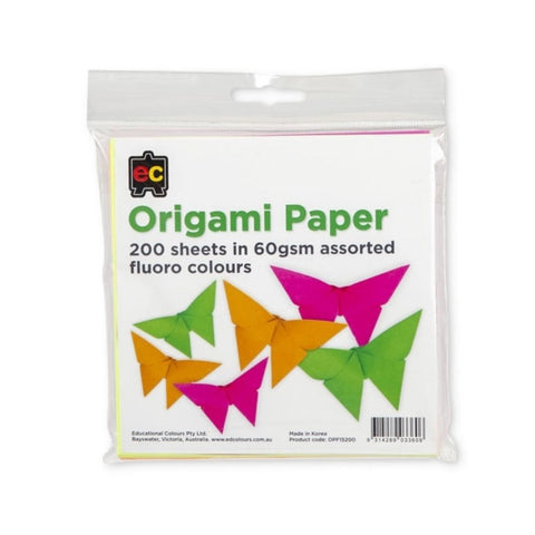 EC - Origami Paper Fluoro Packet 200