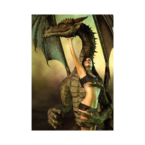 Magnolia Puzzles – Woman and Dragon by Daniel Eskridge 1000pc Puzzle 1