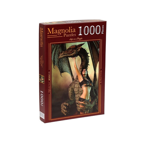 Magnolia Puzzles – Woman and Dragon by Daniel Eskridge 1000pc Puzzle