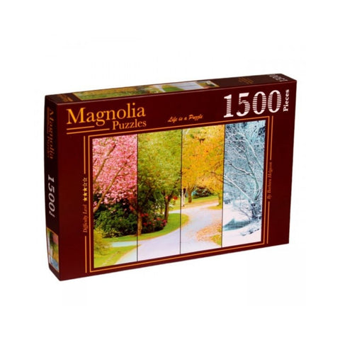 Magnolia Puzzles – Four Seasons Tree by Barbara Helgason 1500pc Puzzle