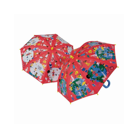 Floss & Rock Colour Changing Umbrella – Children of the World