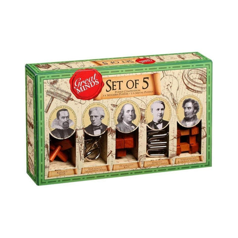 Great Minds Set of 5 Men Professor Puzzle