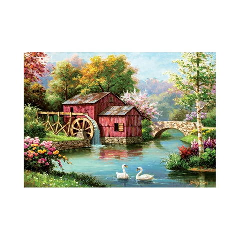 Art Puzzle - The Red Old Mill 1000pc Puzzle