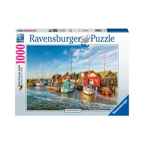 Ravensburger - Colourful Harbourside Ahrenshoop Germany 1000pc Puzzle