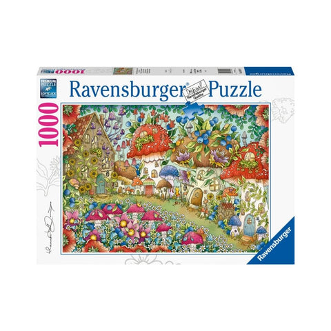 Ravensburger - Floral Mushroom Houses 1000pc Puzzle