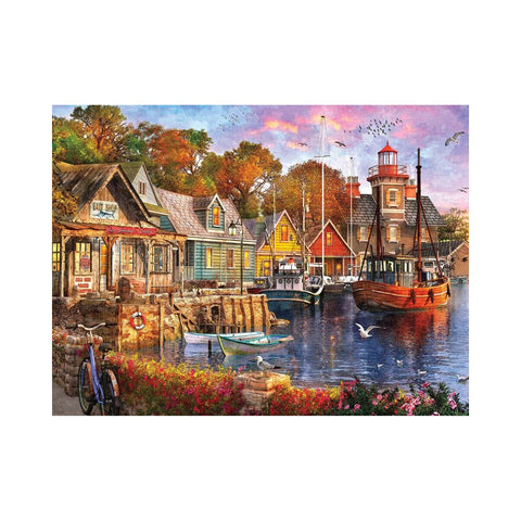 White Mountain Puzzles - Harbor Evening 1000pc Puzzle