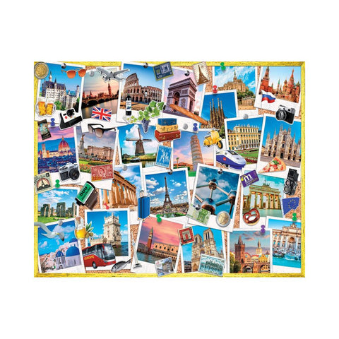 White Mountain Puzzles - Snapshots of Europe 1000pc Puzzle