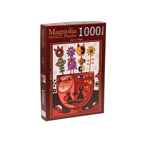 Magnolia Puzzles – Surrealist Cat by Vectorshape 1000pc Puzzle