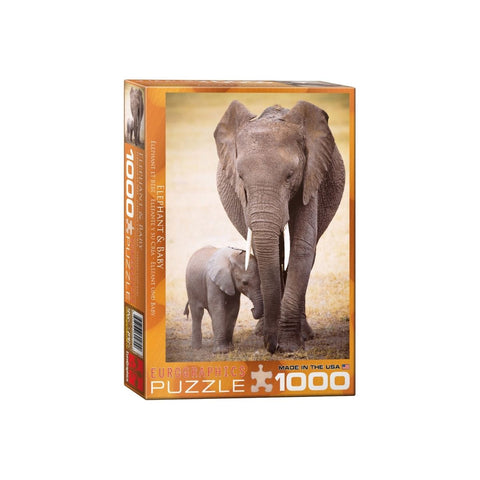 Eurographics The Elephant and Baby Elephant 1000pc