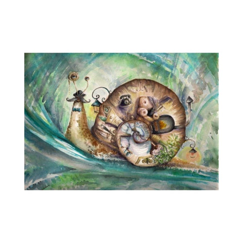 Magnolia Puzzles – Snail by Ewa Mazur 1000pc Puzzle 1