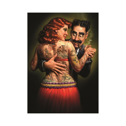 Magnolia Puzzles – Lydia the Tattooed Lady by Mark Fredrickson 1000pc 1