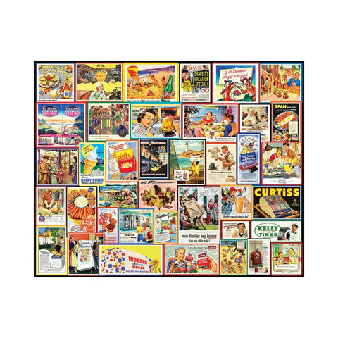 White Mountain Puzzles - Great Old Ads 1000pc Puzzle