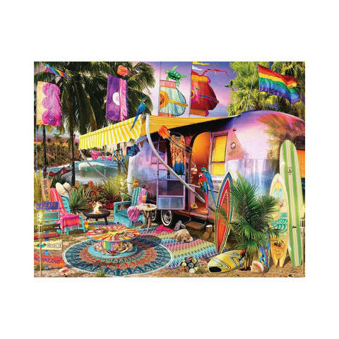 White Mountain Puzzles - Beach Camper 1000pc Puzzle