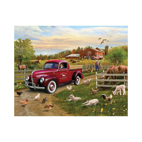 White Mountain Puzzles - Grandpa's Pride & Joy 1000pc Puzzle