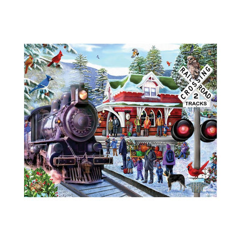 White Mountain Puzzles - Train Ride Seek & Find 1000pc Puzzle