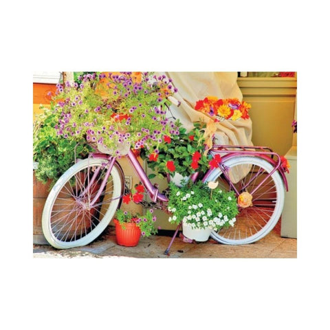 Magnolia Puzzles – Bicycle with Flowers by Wirestock 1000pc Puzzle 1