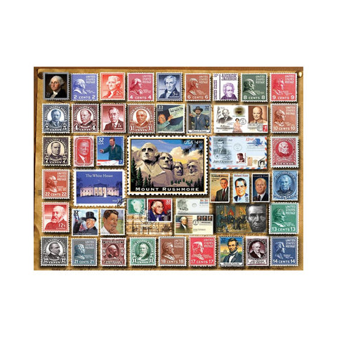 White Mountain Puzzles - Presidential Stamps 1000pc Puzzle