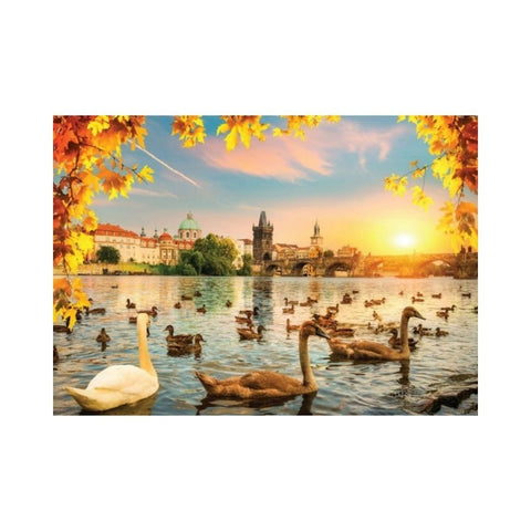 Magnolia Puzzles – Swans near Charles Bridge by Sergii Kolesnyk 1