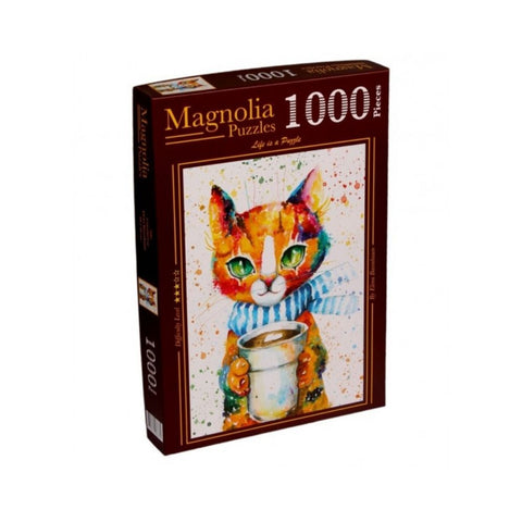 Magnolia Puzzles – Colourful Cat by Elena Barenbaum 1000pc Puzzle