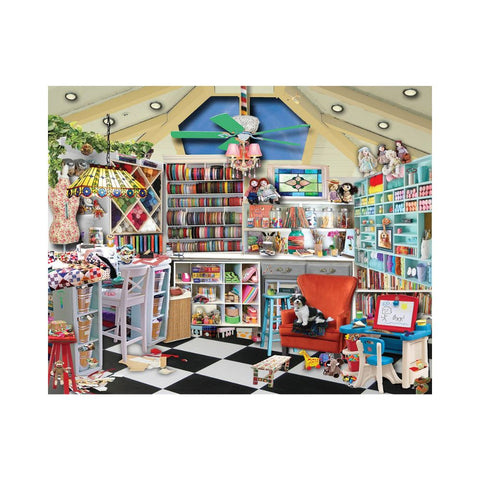 White Mountain Puzzles - Craft Room-Seek & Find 1000pc Puzzle