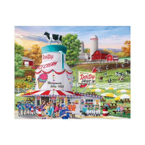 White Mountain Puzzles - Dairy Bar 1000pc Puzzle