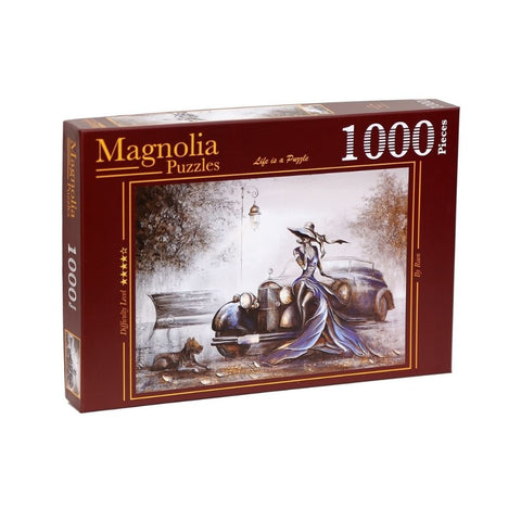 Magnolia Puzzles – Lady in Blue by Raen 1000pc Puzzle