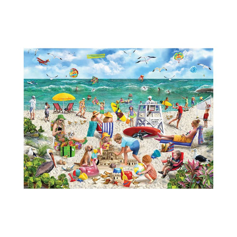 White Mountain Puzzles - Beach Day Seek & Find 1000pc Puzzle