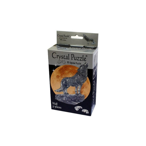 3D Crystal Puzzle - Black Wolf