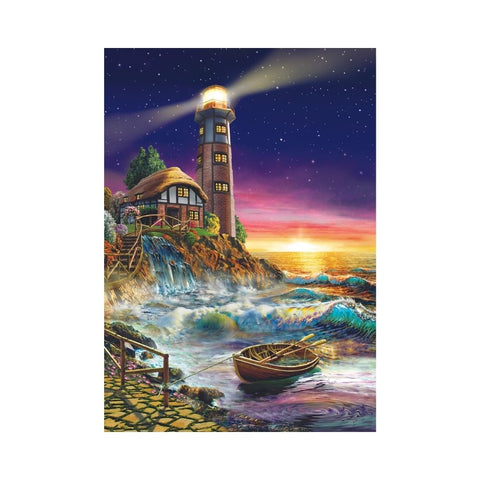 Art Puzzle - Sunset By The Lighthouse 500pc Puzzle