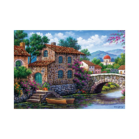 Art Puzzle - Canal With Flower 500pc Puzzle