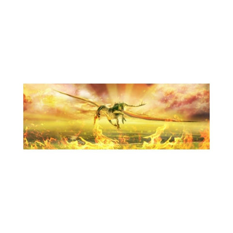 Magnolia Puzzles – Firedrake by Christasvengel 1000pc Panoramic Puzzle 1