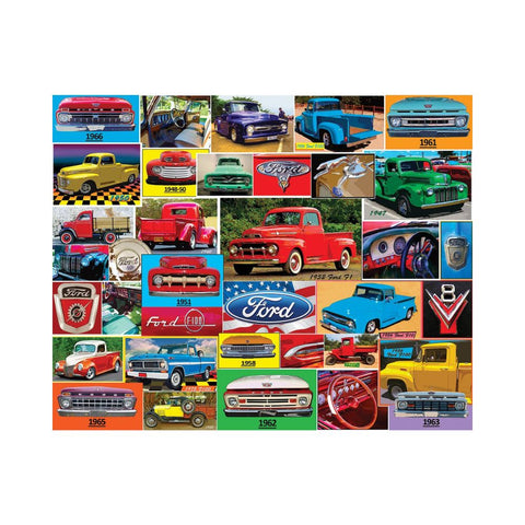 White Mountain Puzzles - Classic Ford Pickups 1000pc Puzzle