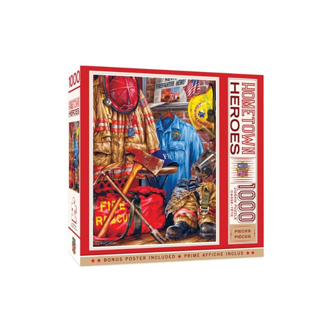 Masterpieces Puzzle Hometown Heroes Fire and Rescue Puzzle 1,000pc