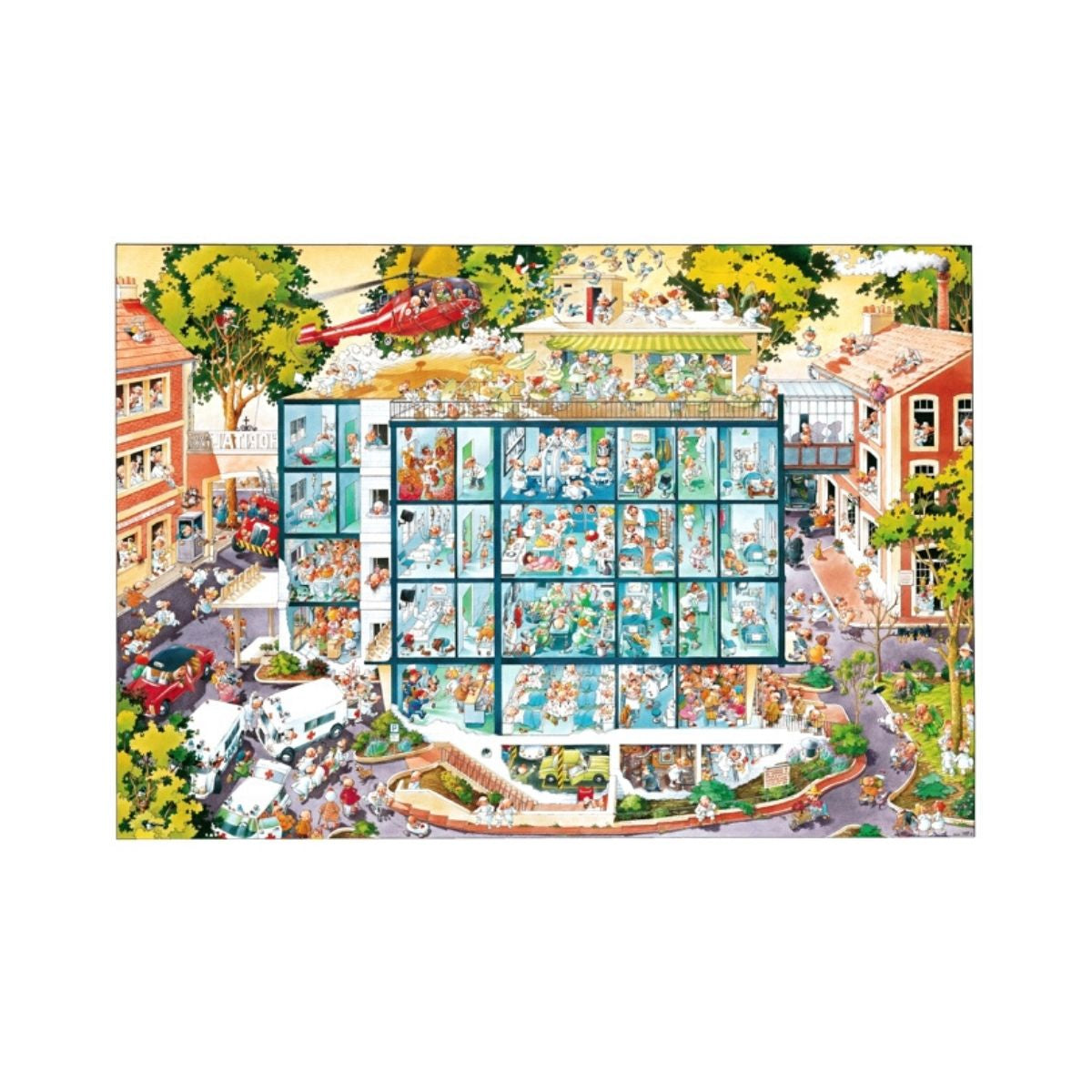 Heye - Loup Emergency Room 2000pc Puzzle – booksrusandmore