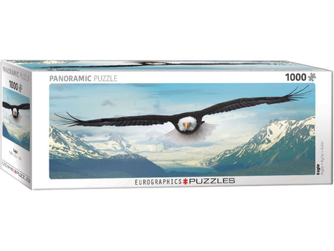 Eurographics 1000pc Panoramic Puzzle Eagle-Jedko-booksrusandmore