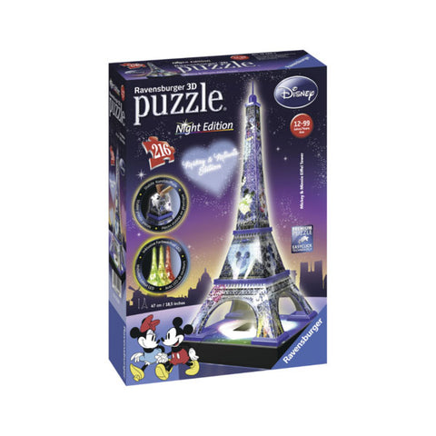 Ravensburger 3D Puzzle 216pc Disney - Mickey & Minnie Eiffel Tower