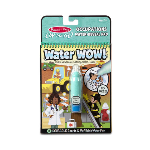 Melissa & Doug On the Go Water WOW! Occupations Water-Revel Pad-Modern Brands-booksrusandmore